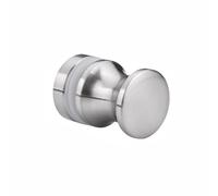 TOP-MAX 1 poignée de porte de douche coulissante en alliage d'aluminium pour salle de bain (argent brossé)