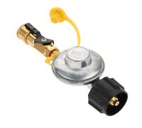 TOP-MAX Adaptateur de raccord rapide propane, raccord de régulateur de gaz 1/4" avec valve d'arrêt pour barbecue, réchaud de camping, chauffage d'extérieur