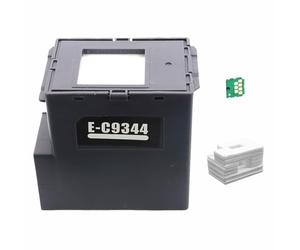 TOP-MAX C9344 Réservoir d'entretien d'encre avec tampon à puce et éponge, récipient d'entretien de rechange pour l'entretien de l'imprimante