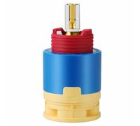 TOP-MAX Cartouche de douche de rechange de 40 mm, cartouche en céramique pour mitigeur monocommande (4 trous) pour baignoire et douche