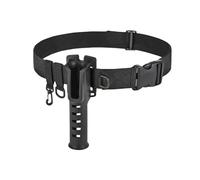 TOP-MAX Ceinture de pêche réglable pour canne à pêche, accessoires de pêche (noir)