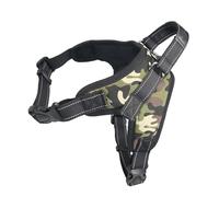 TOP-MAX Harnais pour chien, doublure respirante réglable, gilet d'été, harnais réfléchissant confortable pour animaux de compagnie, pour promenade en plein air, motif camouflage, taille M