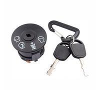 TOP-MAX Interrupteur d'allumage 4 positions 7 bornes avec 2 clés Compatible avec Craftsman Husqvarna Poulan Tondeuse à Gazon Remplace 532193350, 193350, 6900-49P1