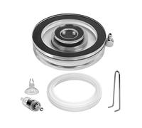 TOP-MAX Kit d'aérateur en acrylique transparent pour aquarium, fonctionnement silencieux, bulles ultra fines pour pompes à air, petits seaux et hydroponique (L)