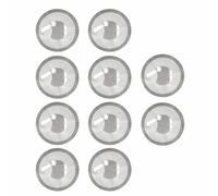 TOP-MAX Lot de 10 étiquettes NFC de 25 mm avec puce NTAG 213, programmables, rondes, réutilisables, pour appareils compatibles NFC