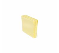 TOP-MAX Lot de 100 feuilles de notes adhésives adhésives pour maison, bureau, école et bricolage Jaune 76 x 76 mm