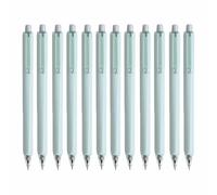 TOP-MAX Lot de 12 stylos à bille rétractables en plastique antidérapant avec bouton poussoir pour le bureau, les affaires, les collègues