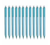 TOP-MAX Lot de 12 stylos à bille rétractables en plastique antidérapant avec bouton poussoir pour le bureau, les affaires, les collègues