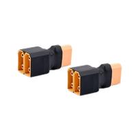 TOP-MAX Lot de 2 adaptateurs parallèles XT90 1 femelle vers 2 mâles, fiche Deans sans câble pour chargeur de batterie LiPo, voiture RC, camion, hélicoptère