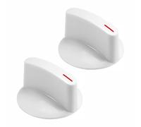 TOP-MAX Lot de 2 boutons de minuterie WH01X2721 pour sèche-linge, interrupteur de commande d'appareils compatibles avec Hotpoint GE WE1X1228 2314