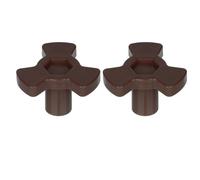 TOP-MAX Lot de 2 coupleurs de plateau tournant en plastique en forme de Y pour micro-ondes, hauteur de tige de 1,60 cm, pièce de rechange pour rotation stable du plateau en verre