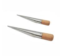TOP-MAX Lot de 2 pics d'épissure de corde, en acier inoxydable creux avec poignée en plastique, petit kit d'épissure de corde marine de 170 mm, 280 mm