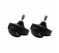 TOP-MAX Lot de 2 roues directionnelles avant universelles, pièces de rechange pour Roomba S9/S9+, rouleau antidérapant noir, ajustement à dégagement rapide, entretien essentiel pour aspirateurs