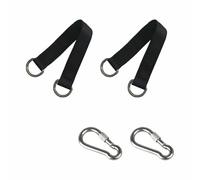 TOP-MAX Lot de 2 sangles de hamac d'extérieur avec crochets sécurisés en acier inoxydable robuste 20 x 25 mm (modèle écrou)