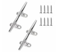 TOP-MAX Lot de 2 taquets de bateau de 12,7 cm en acier inoxydable 316 avec dessus plat, ferrures de pont robustes pour yachts