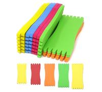 TOP-MAX Lot de 20 bobines de fil en mousse enveloppées d'éponge, 80 x 91,4 cm, rangement sans nœuds pour lignes de ligne et traces de pêche en mer, outil portable (couleur aléatoire)