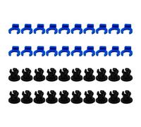 TOP-MAX Lot de 40 colliers de serrage et clips - Design divisé de 4 mm - Raccord de tuyau PTFE compatible avec PC4-01, PC4-M6, KJH04-M6, PC4-M5