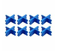 TOP-MAX Lot de 8 entretoises de terrasse, multi-tailles de 0,6 cm, 0,3 cm, 3/16", 1/4", gabarit de mesure universel pour terrasse en bois composite, bleu