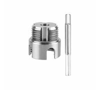 TOP-MAX Outil de filetage interne et externe intégré en acier au carbone, enfile-aiguille double fonction pour tuyaux de 2,5 cm pour réparation de plomberie domestique et industrielle