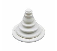 TOP-MAX Passe-câble pour bateau, 120 mm, protection en caoutchouc marine, pont étanche pour commande de câble de commutation, câblage, yacht, kayak, rigging, blanc
