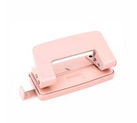 TOP-MAX Perforatrice portable à 2 trous, réglable, capacité de 10 feuilles, idéale pour les documents et les notes, rose