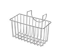 TOP-MAX Porte-éponge de cuisine en acier inoxydable - Organiseur d'évier à suspendre - Panier de rangement pour savon, vaisselle, savon