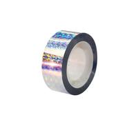 TOP-MAX Ruban répulsif pour oiseaux - Ruban réfléchissant double face - Ruban holographique effrayant pour oiseaux - Idéal pour l'extérieur, le jardin, les terres agricoles, les vergers, 2,4 cm x 50 m