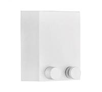 TOP-MAX Séchoir à linge rétractable moderne en acier inoxydable blanc, 4,2 m réglable à fixation murale