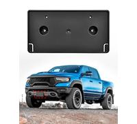 TOP-MAX Support de plaque avant uniquement compatible avec Ram 1500 Rebel 2019-2024, Ram 1500 TRX 2021-2024, remplace OEM 68274219AD CH1068153, kit de montage de support d'immatriculation sans perçage