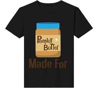 Top Mens T-Shirt Kawaii Made for Each Other Couples Peanut Butter T Shir Shirt Graphic Retro Print Fashion Manches Courtes(Large)