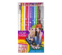 Top Model Pochette 12 Crayons Couleurs