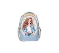 Depesche Sac à dos TOPModel 14021 Festival Fun Bleu foncé/crème motifs mannequin et floral