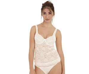 Top Nina de C. - Pour femme - Millefleurs - Ecru - 100D