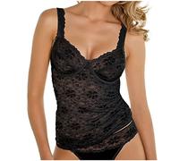 Top Nina de C. - Pour femme - Millefleurs - Noir - 105C