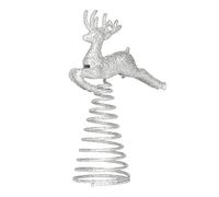 Top Ornament KzW805 Décoration de Noël Motif cerf doré Taille unique