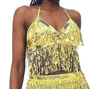 Top pailleté Danse Orientale, séquins, Soutien-Gorge, pour Spectacle ou Cours#Z