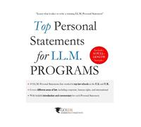 Top Personal Statements for LLM Programs: 10 LL.M. Personal Statement Samples that worked at Top Law Schools in the U.S. and U.K.