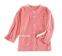 Top Post-opératoire à Manches Longues et Double Fermeture Éclair pour Femmes Blouses Chaudes pour Fractures Vêtements pour Personnes Âgées Handicapées et Paralysées (Color : Pink, Size : M)