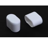 Top prix! 4 pièces bouchon pied de chaise, goélette de pied de chaise, protection de sol, 30 x 15mm, (mesure dedans) blanc, plastique