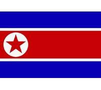 Top qualité-drapeau corée du nord, corée du nord drapeau 250 x 150 cm, très résistant, pas shirtzshop-cHINAWARE-grammage : 100 g/m²-très solide, ultra résistante-œillets en laiton-circulaire cousu plusieurs fois, idéal comme pour l'münchen sV intérieur/l'extérieur de maison pour la décoration de jardin