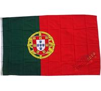 Top qualité - drapeau Portugal 250 x 150 cm - Extrêmement résistant à la déchirure - Pas de vaisselle en porcelaine pas chère Poids: environ 100 g / m2, très résistant, oeillets en laiton extra-forts