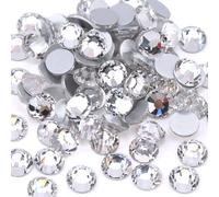 Top qualité SS3-SS50 cristal clair blanc 3D Nail Art décoration strass argent Flatback strass paillettes gemmes crystal AB