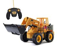 Top Race Chargeur Frontal avec 5 canaux Fonctionnels complets, Tracteur de Construction télécommandé avec télécommande électrique et lumières et Sons. TR-113