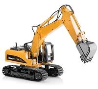 Top Race Le tracteur de jouet de construction d'excavatrice de fonte, la pelle en métal - TR-211D