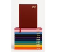 Top Sale Agenda 2026 A4 - 2 pages par jour avec couverture rigide - Organiseur annuel professionnel - Bordeaux