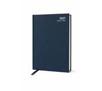 Top Sale Agenda annuel 2024 avec couverture rigide - Format A4/A5 - Un jour par page - Bleu
