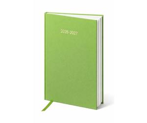 Top Sale Agenda scolaire semainier 2026-2027 A5 - Août à juillet - Couverture rigide reliée avec ruban marque-page - Vert citron