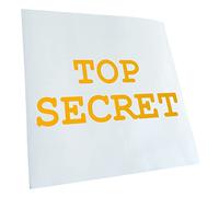 Top secret 20 x 9 cm-feu pour les cut autocollant racing