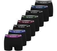TOP SECRET Boxer Homme 8 Pièces L | Coton Coupe Boxer Boxer Respirant Sous-vêtements avec Taille élastique
