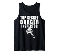 Top Secret Burger Inspector Costume d'inspecteur de Burger Débardeur
